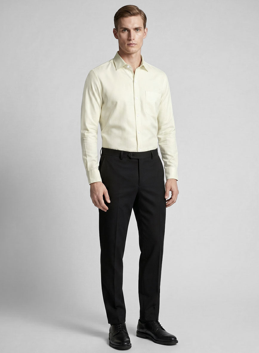Giza Ivory Cotton Shirt - StudioSuits