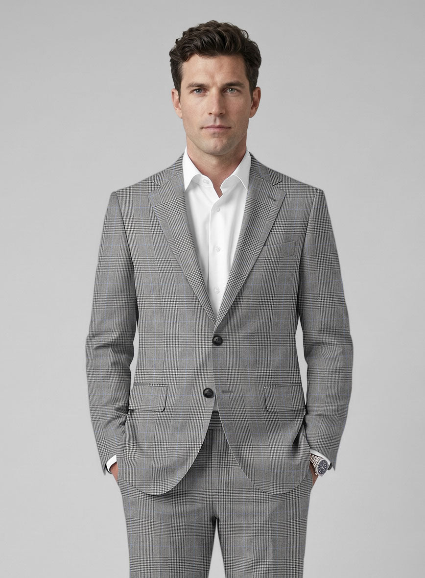Hardy Minnis BW Prince of Wales Wool Suit - StudioSuits