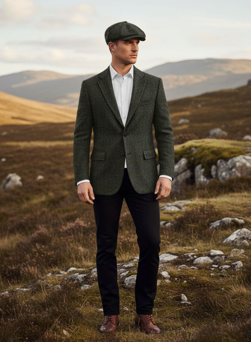 Harris Tweed Country Green Jacket - StudioSuits
