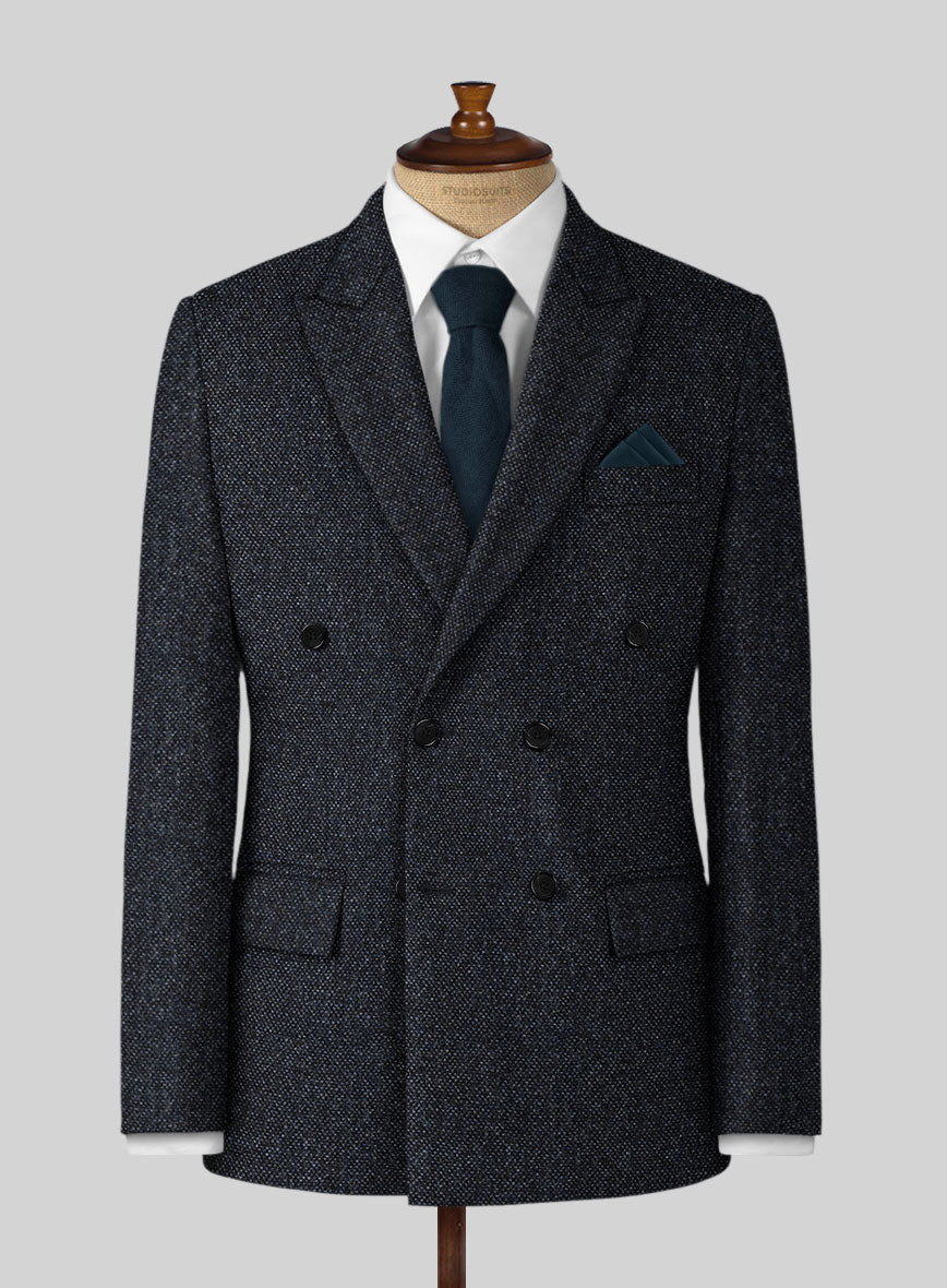Highlander Heavy Blue Bedford Tweed Jacket - StudioSuits