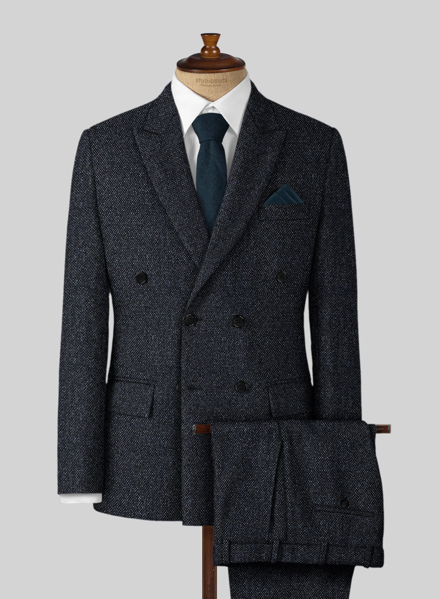 Highlander Heavy Blue Bedford Tweed Suit - StudioSuits