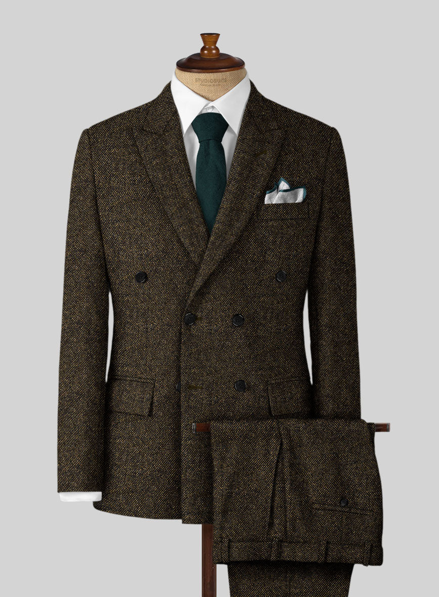Highlander Heavy Brown Bedford Tweed Suit - StudioSuits
