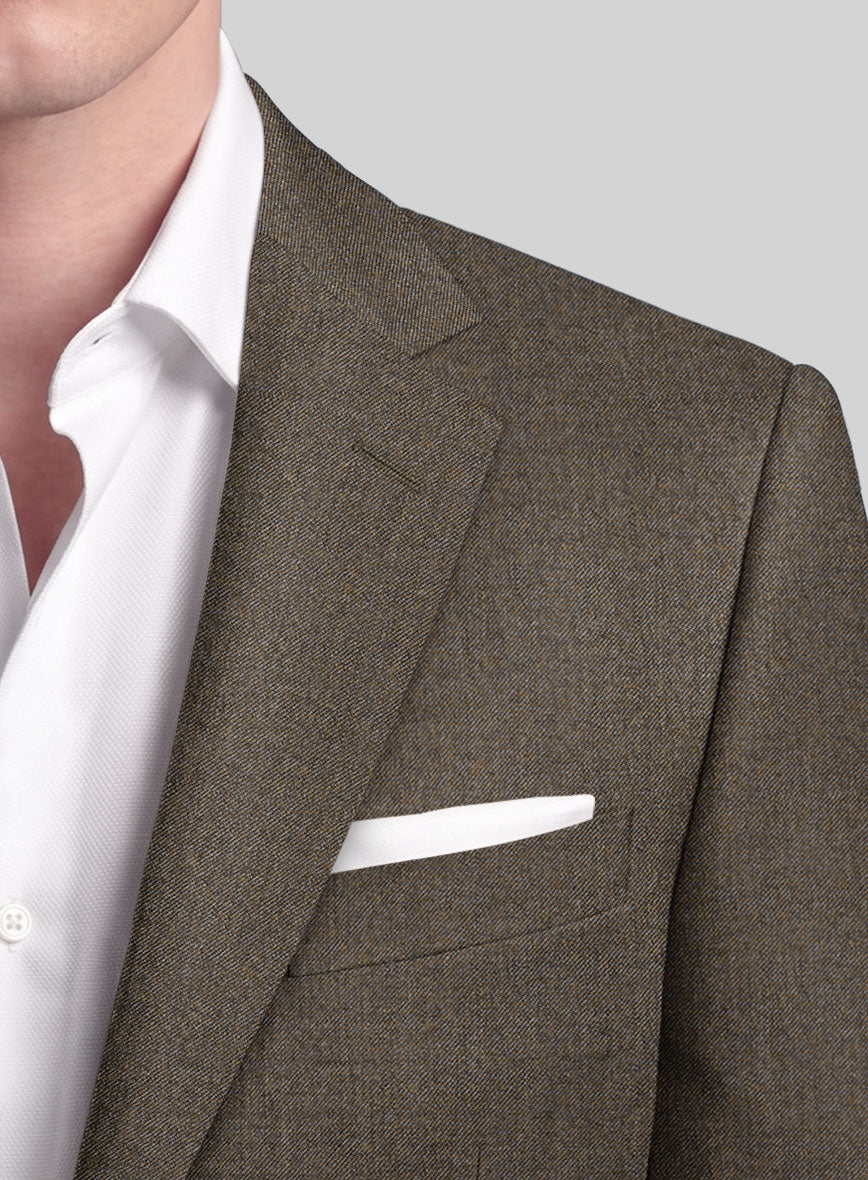Italian Quelo Rust Brown Twill Flannel Suit - StudioSuits