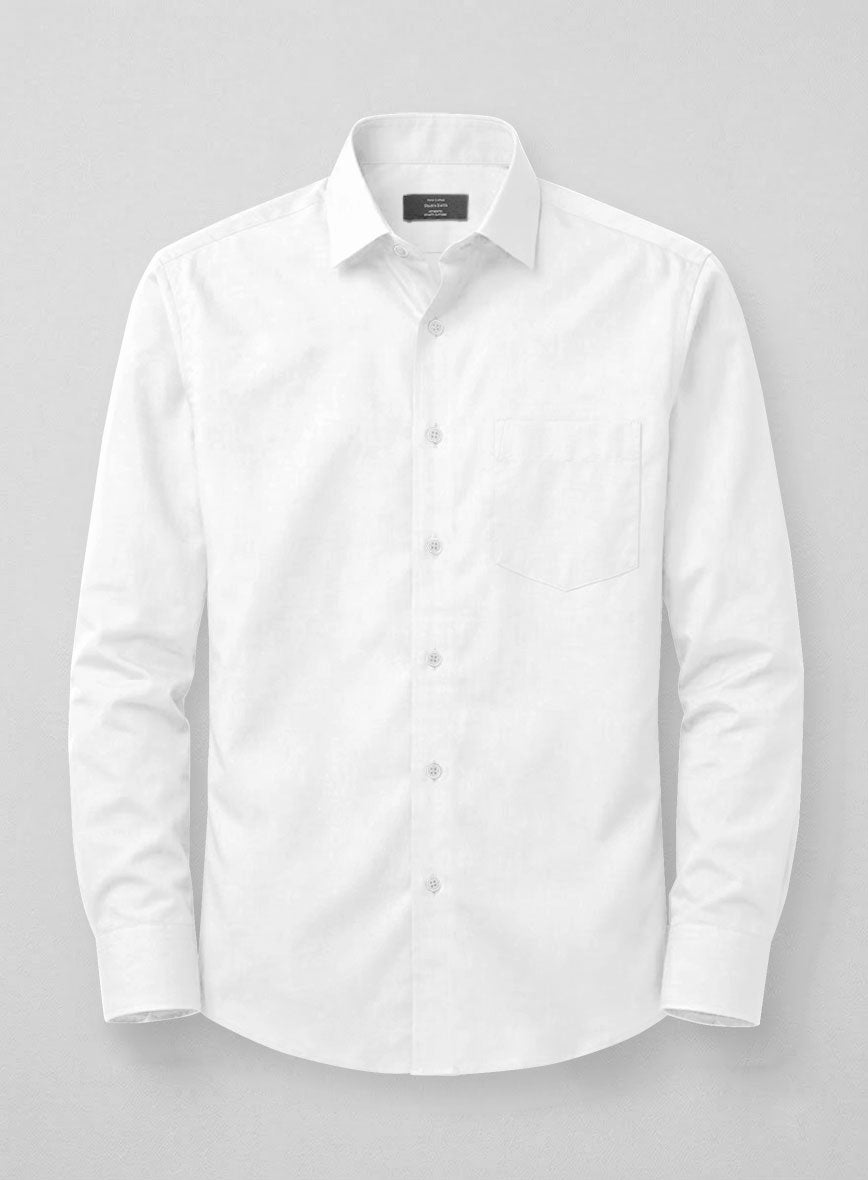 Italian Bianco White Shirt - StudioSuits