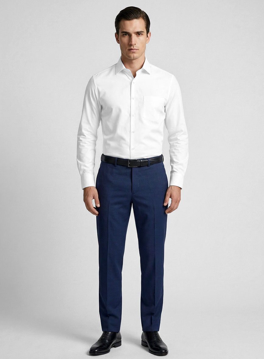 Italian Bianco White Shirt - StudioSuits