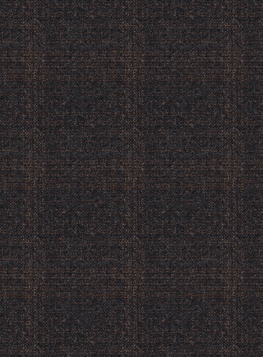 Italian Trek Brown Checks Flannel Pants - StudioSuits