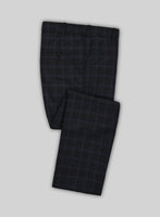 Italian Trek Dark Blue Checks Flannel Suit - StudioSuits