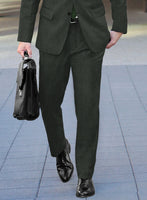 Italian Zilvi Green Flannel Suit - StudioSuits