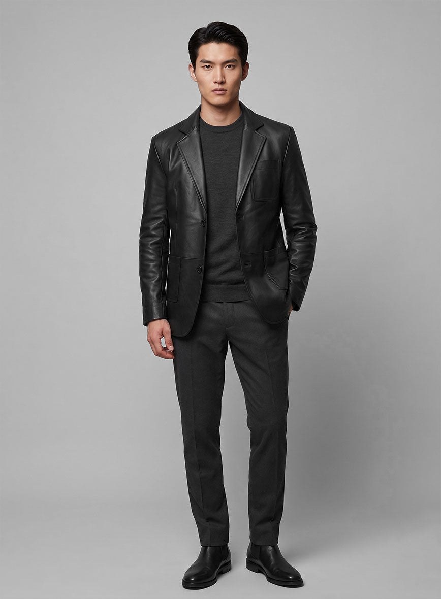 Leather Blazer - # 124 - StudioSuits