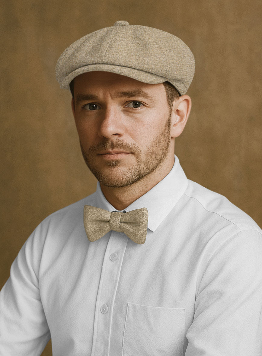 Naples Pine Tweed Newsboy Cap - StudioSuits