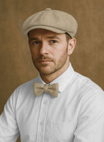 Naples Pine Tweed Newsboy Cap - StudioSuits