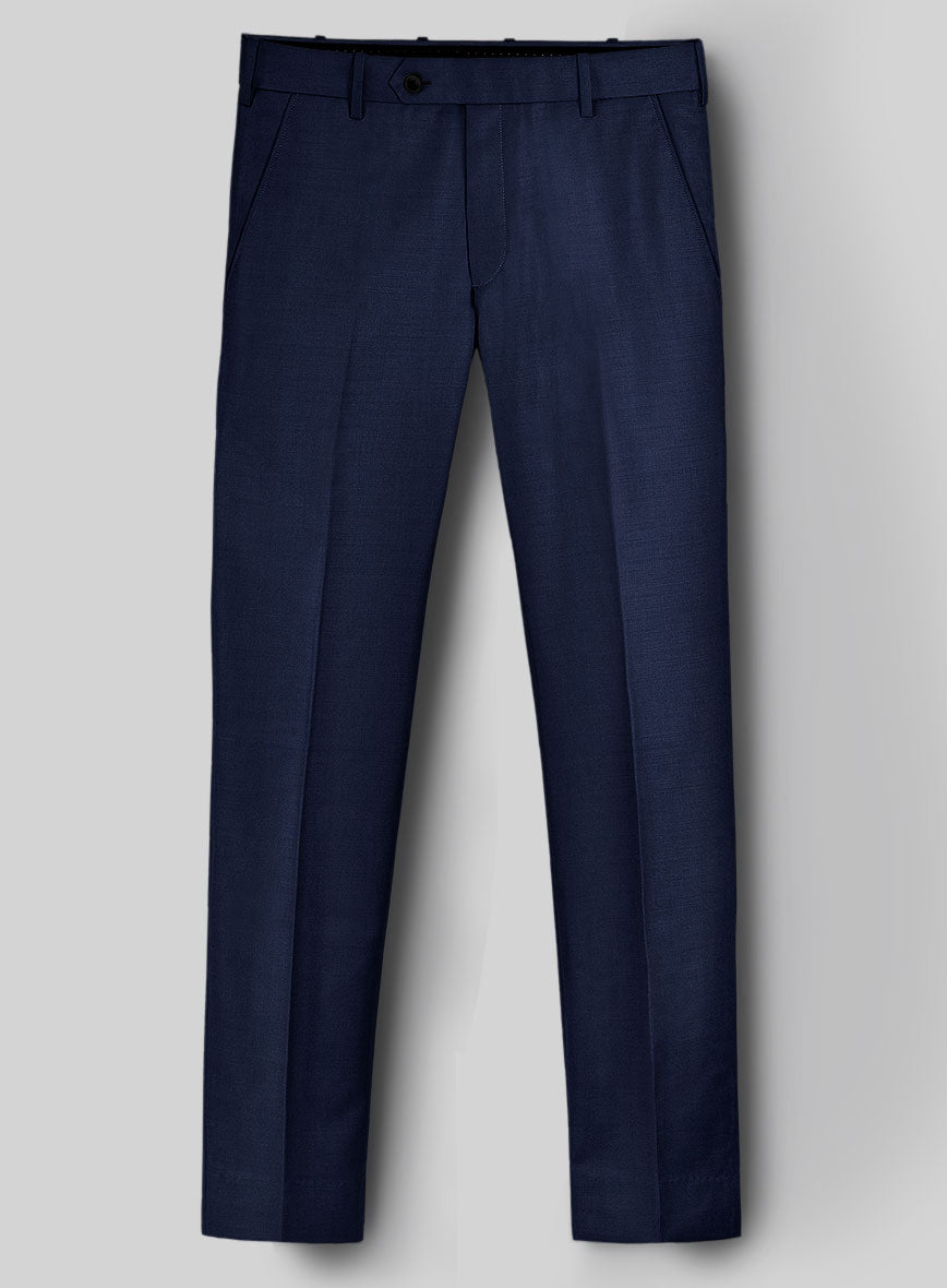 Napolean Bottle Blue Wool Double Breasted Suit - StudioSuits