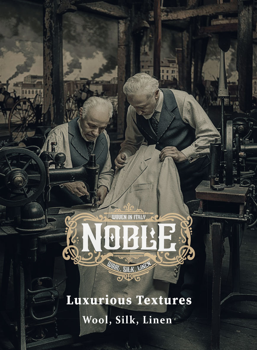 Noble Nicolas Black Wool Silk Linen Jacket - StudioSuits