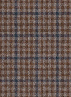 Reda Baez Brown Checks Wool Suit - StudioSuits