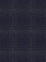 Reda Berato Navy Blue Checks Wool Suit - StudioSuits