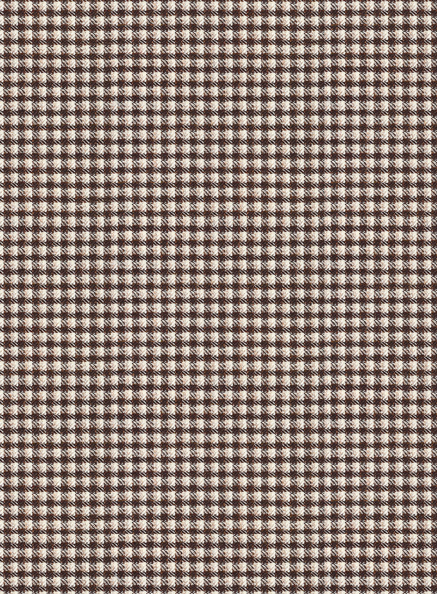 Reda Beltra Brown Checks Wool Suit - StudioSuits