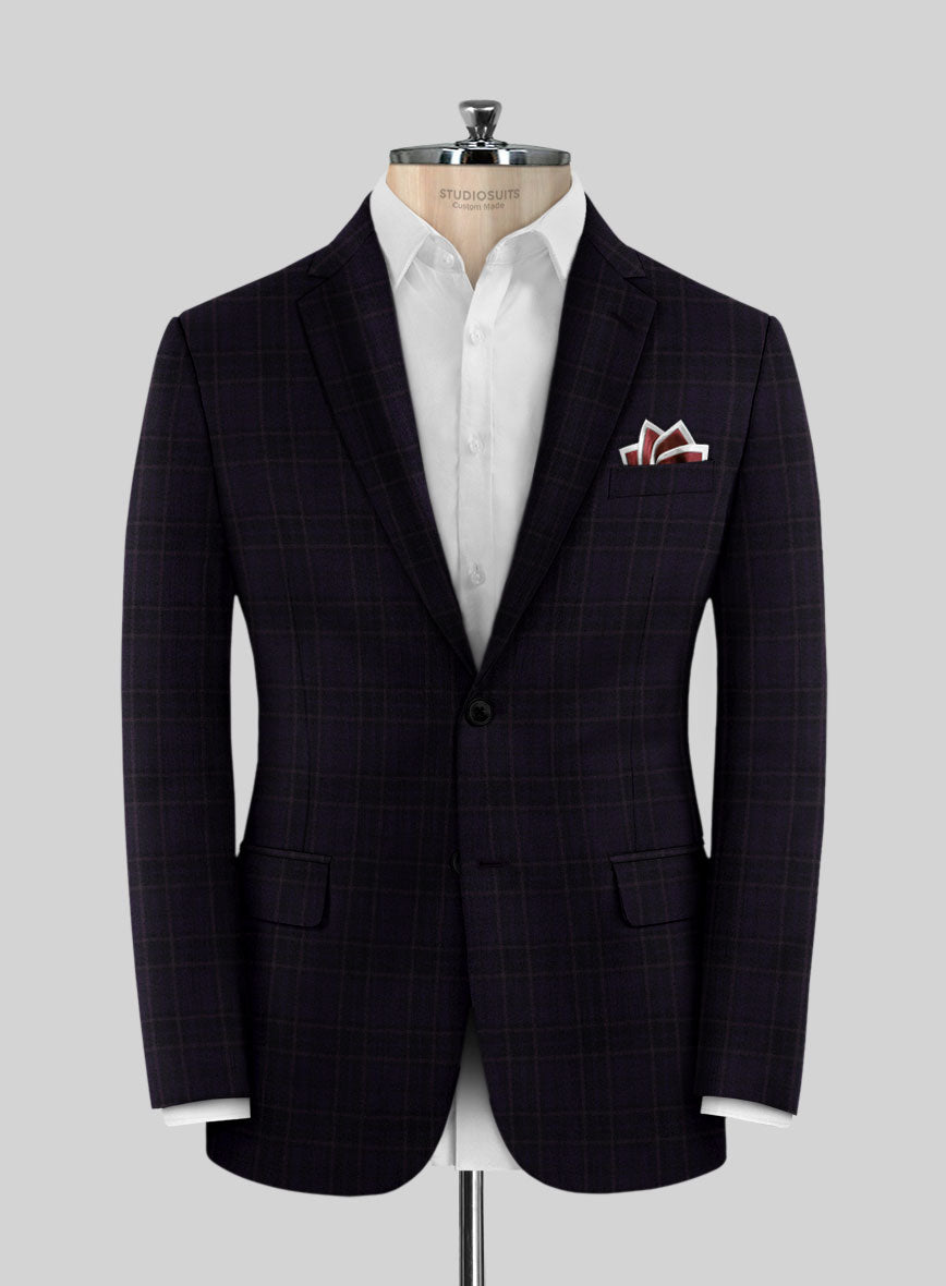 Reda Eralto Purple Checks Wool Suit - StudioSuits