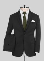 Reda Flexo Black Wool Suit - StudioSuits