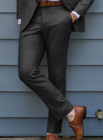 Reda Flexo Charcoal Wool Pants - StudioSuits