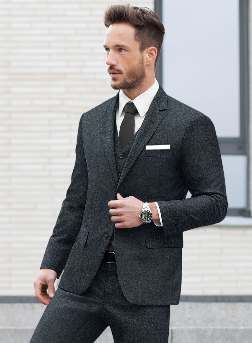 Reda Flexo Cosmic Blue Wool Jacket - StudioSuits