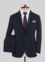 Reda Flexo Dark Midnight Blue Wool Suit - StudioSuits