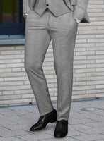 Reda Flexo Gray Wool Pants - StudioSuits