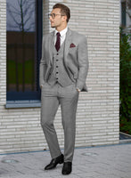 Reda Flexo Gray Wool Suit - StudioSuits