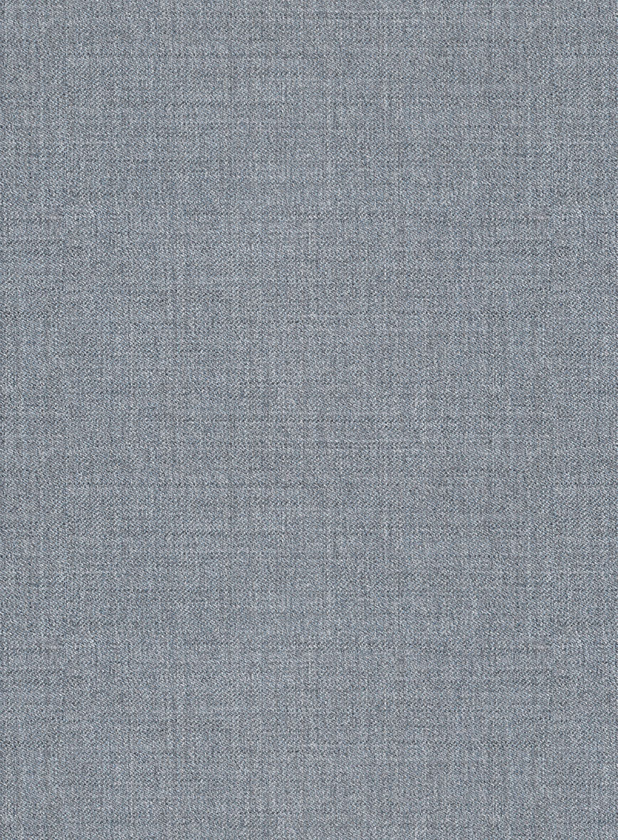 Reda Flexo Light Blue Gray Wool Jacket - StudioSuits