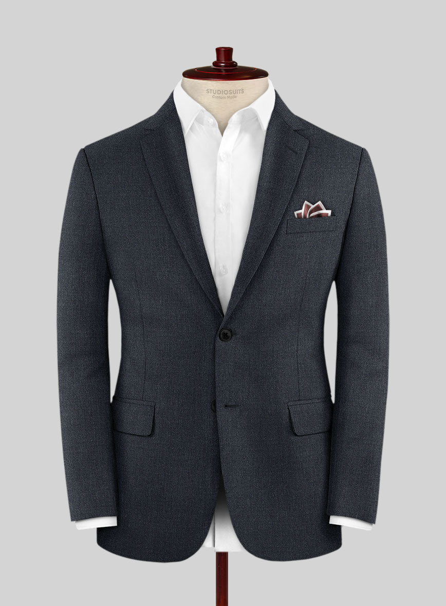 Reda Flexo Regal Blue Wool Jacket - StudioSuits