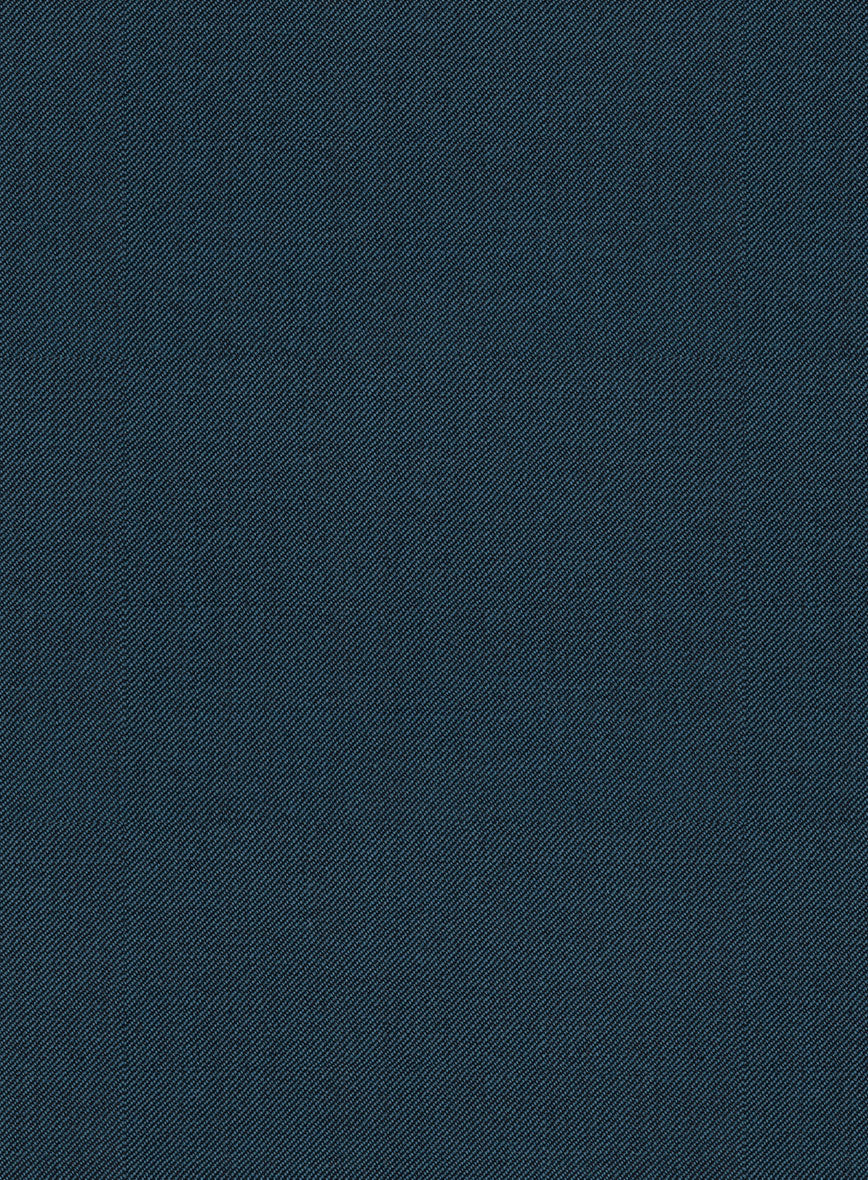 Reda Flexo Teal Blue Wool Jacket - StudioSuits