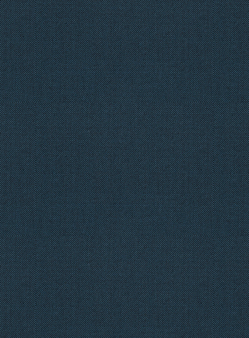 Reda Flexo Teal Blue Wool Suit - StudioSuits