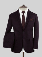 Reda Floura Maroon Wool Suit - StudioSuits