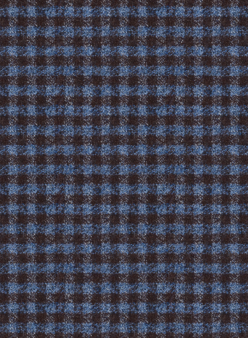 Reda Izasmo Blue Checks Wool Pants - StudioSuits