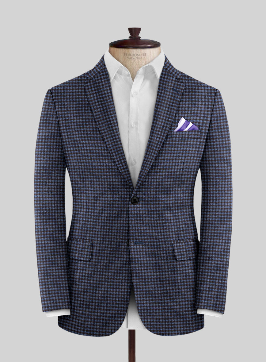 Reda Izasmo Blue Checks Wool Suit - StudioSuits