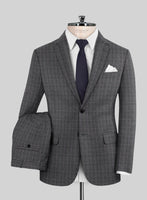 Reda Jeromi Gray Checks Wool Suit - StudioSuits