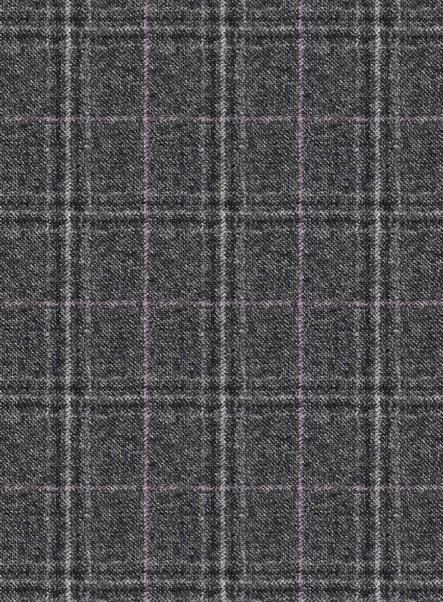 Reda Jeromi Gray Checks Wool Suit - StudioSuits
