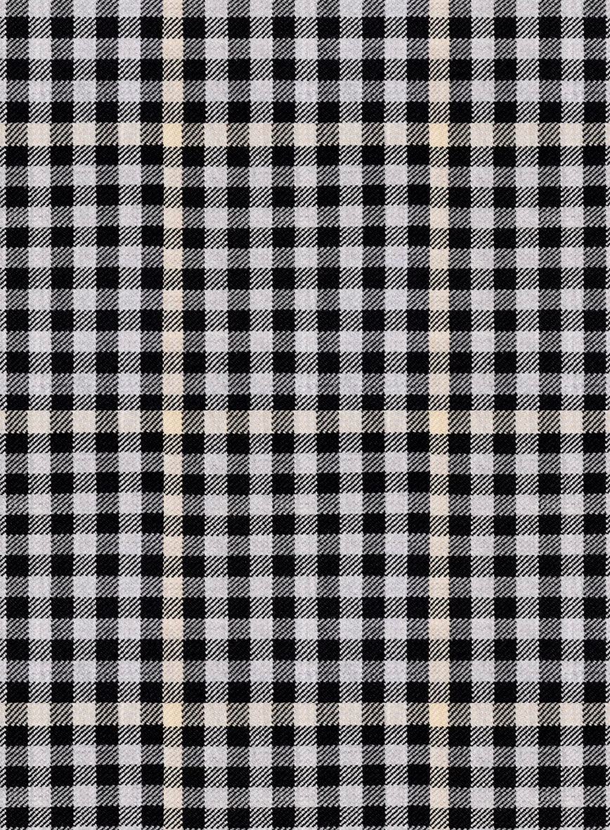 Reda Matio Black Checks Wool Jacket - StudioSuits