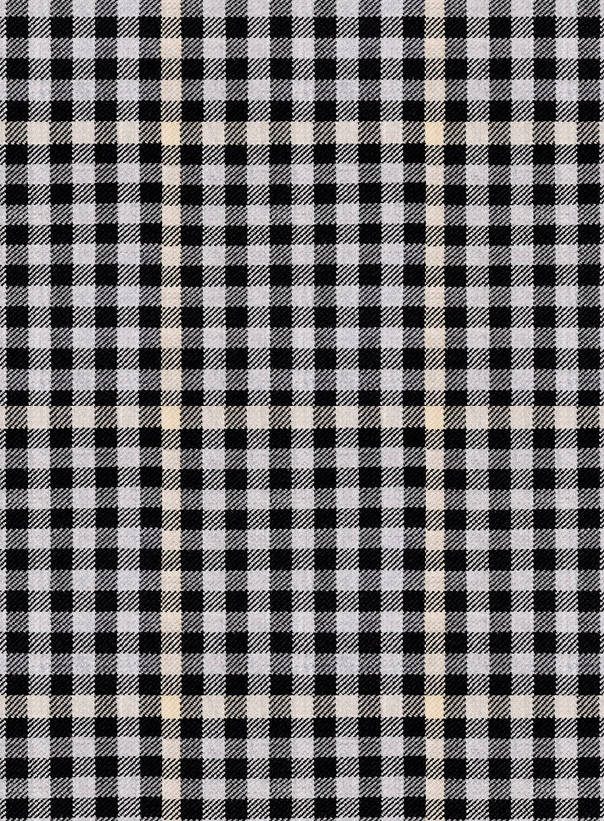 Reda Matio Black Checks Wool Jacket - StudioSuits