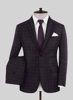 Reda Matio Purple Checks Wool Suit - StudioSuits