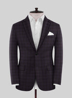 Reda Matio Purple Checks Wool Suit - StudioSuits