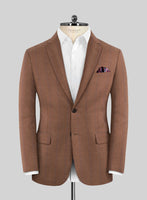 Reda Pacivi Brown Checks Wool Jacket - StudioSuits