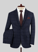 Reda Xime Blue Checks Wool Suit - StudioSuits