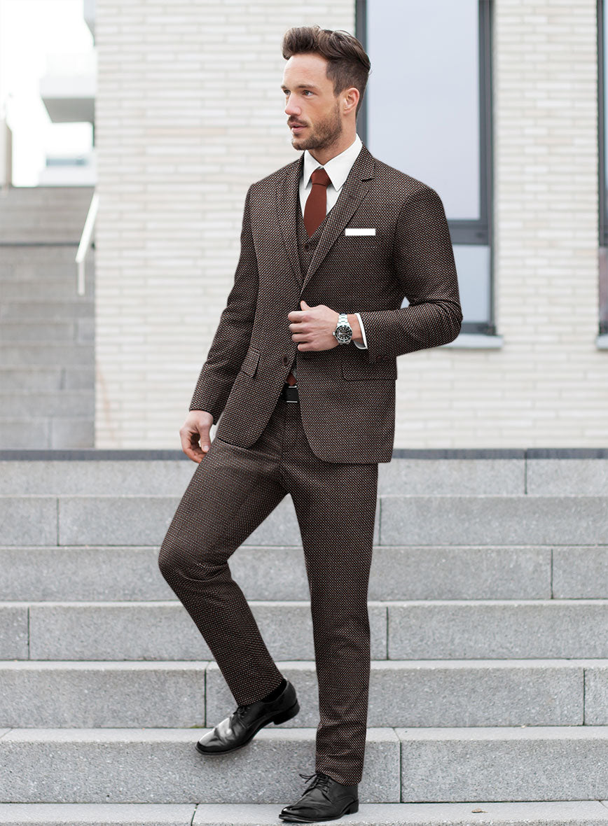 Reda Yunot Brown Wool Suit - StudioSuits