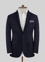 Reda Zeno Blue Checks Wool Jacket - StudioSuits