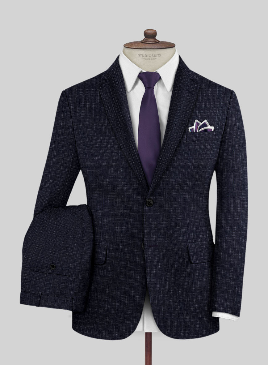 Reda Zeno Blue Checks Wool Suit - StudioSuits