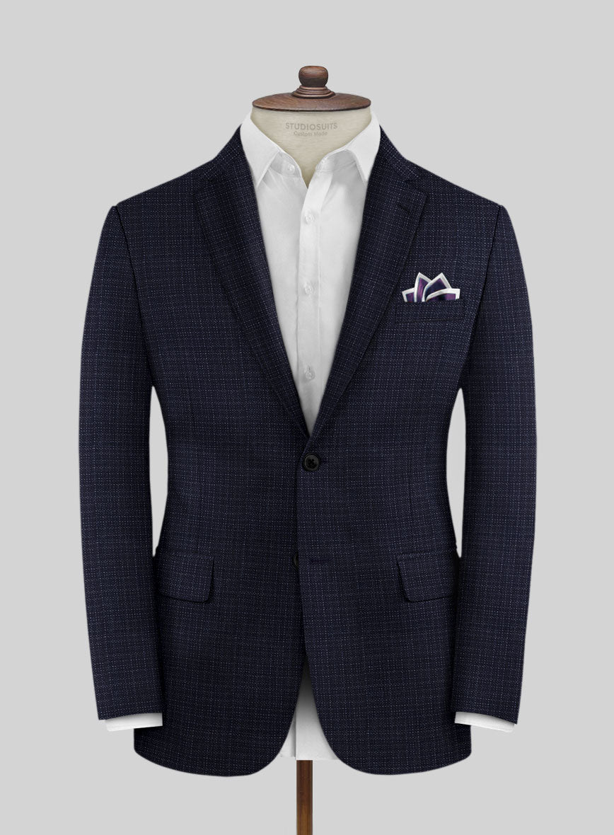 Reda Zeno Blue Checks Wool Suit - StudioSuits