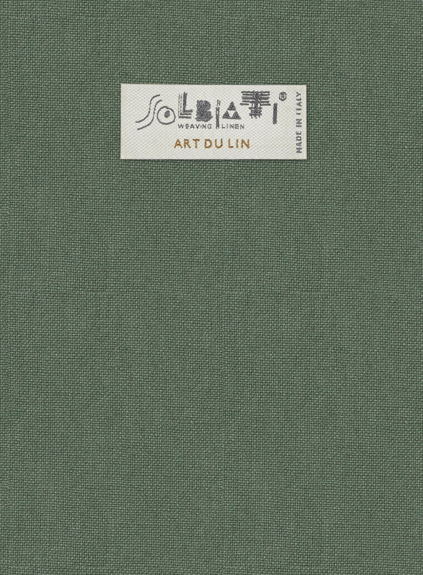 Solbiati Art Du Lin Sage Green Linen Suit – StudioSuits