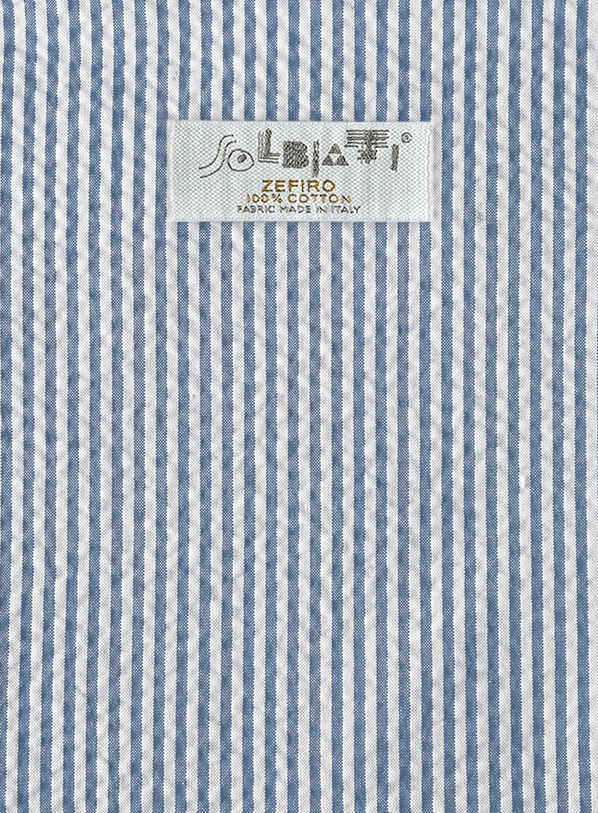 Solbiati Light Blue Seersucker Suit - StudioSuits