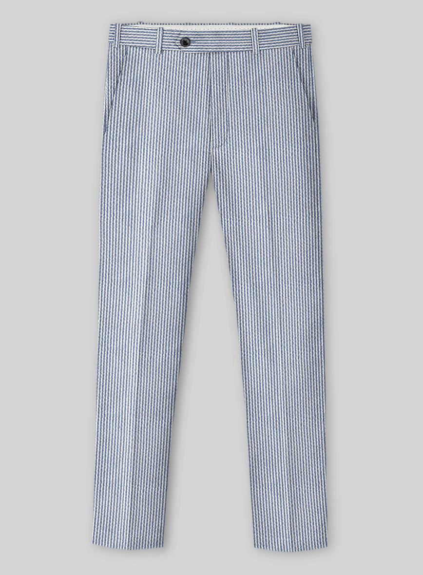 Solbiati Light Blue Seersucker Suit - StudioSuits