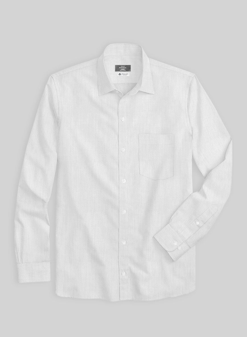 Thomas Mason Ash Gray Shirt - StudioSuits